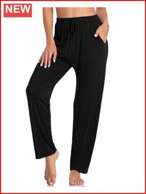 Women's Loose Wide Leg Yoga Pants Lounge Running Workout Pockets